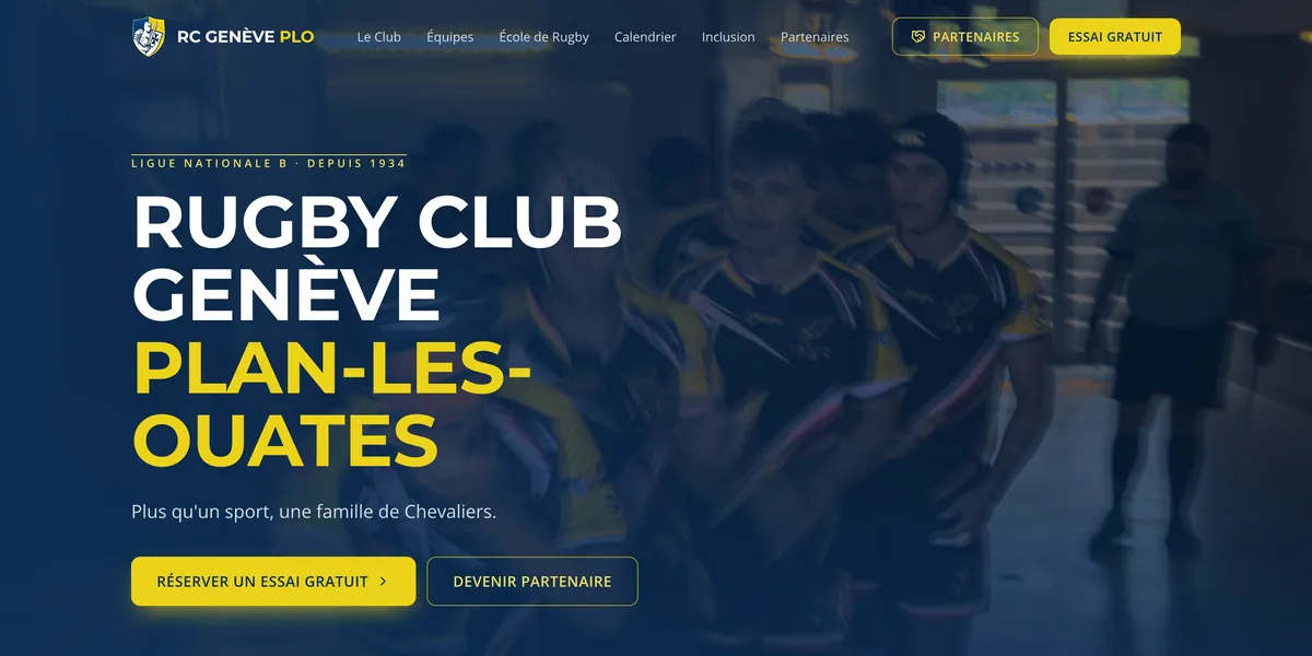 Le site RC Genève Plan-les-Ouates, club de rugby