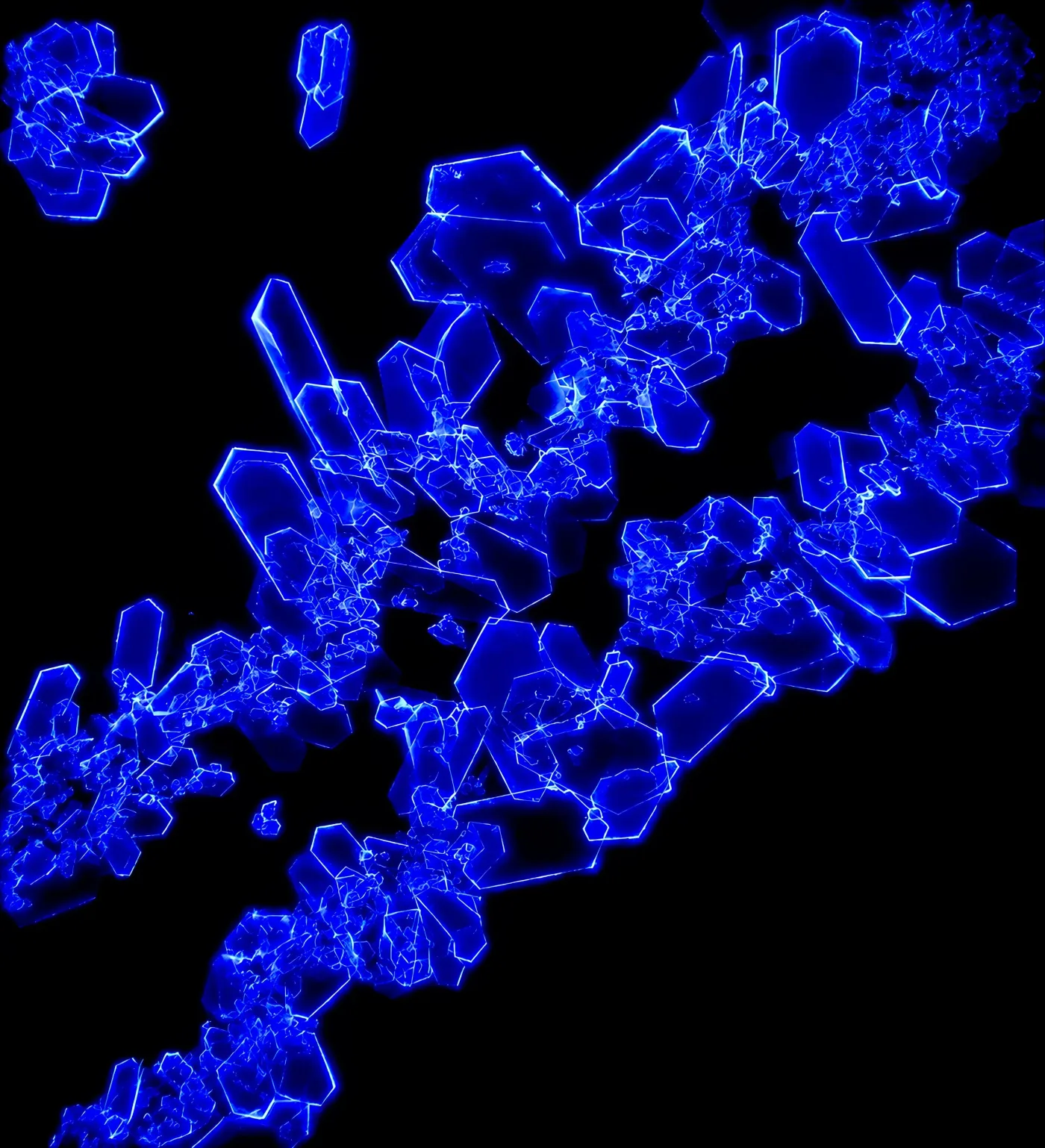 Cristallisation bleue