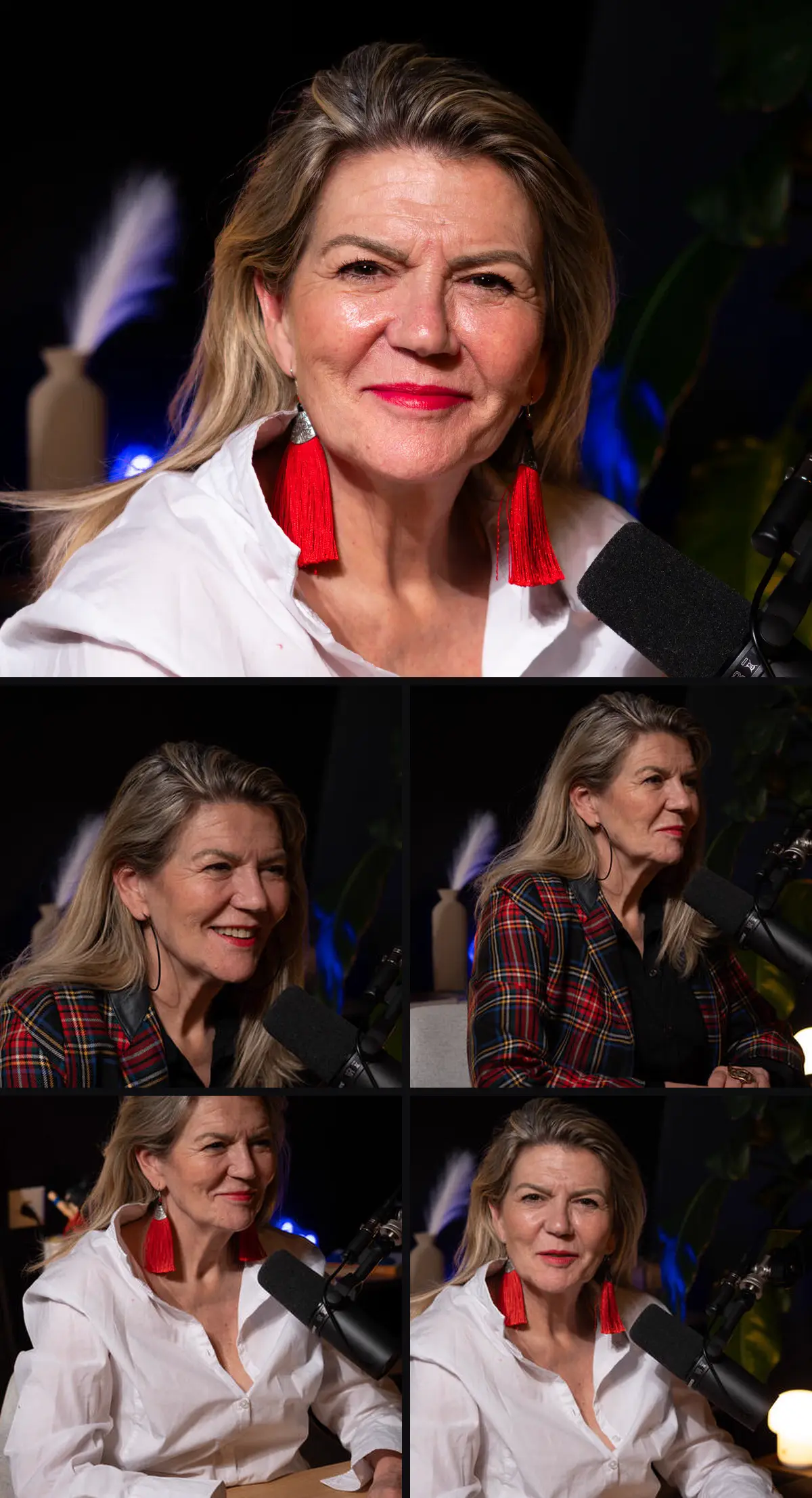 Anne-Valérie Benoit pendant le tournage de la série Winset au Studio Rhône