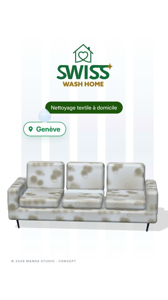 Vertikales Reel von Wanda Studio für Swiss Wash Home